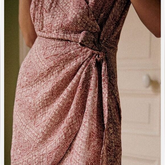 Sezane Noemia Dress Mosaic Print Size 34 - Picture 4 of 9